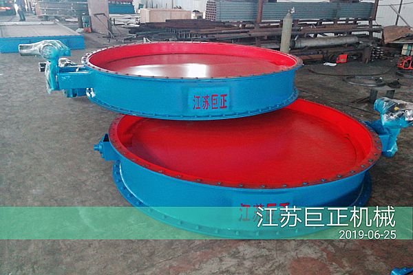 圓形擋板門（直徑220cm）制作完工，現場展示