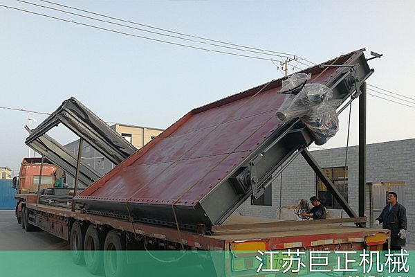 巨正機械公司擋板門，裝車發貨了